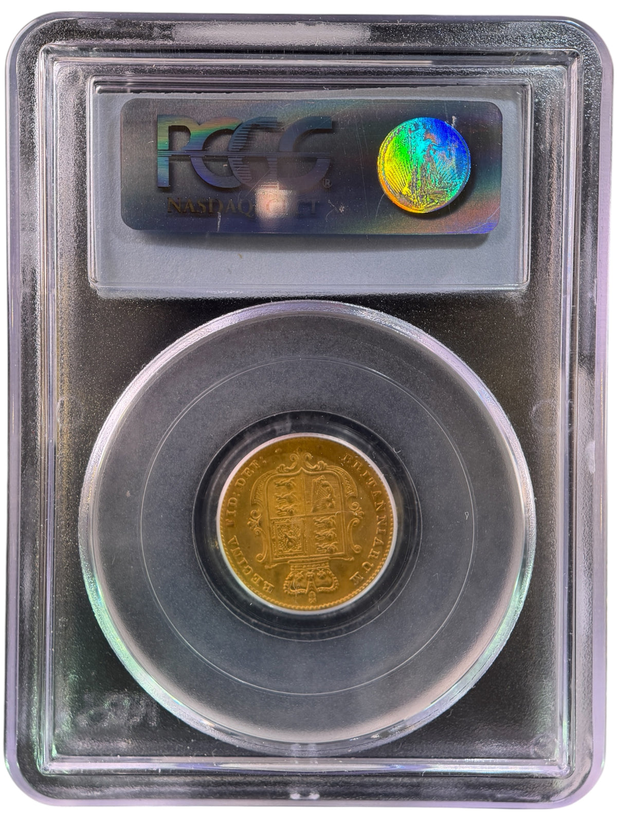 【上位2枚のみ】1853年 イギリス ヴィクトリア ヤングヘッド 1/2ソブリン金貨(S-3859)PCGS MS63