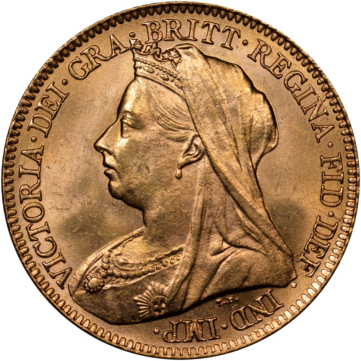 1897年 イギリス ヴィクトリア オールドヘッド 1/2ソブリン金貨 NGC MS64+（準最高鑑定クラス）