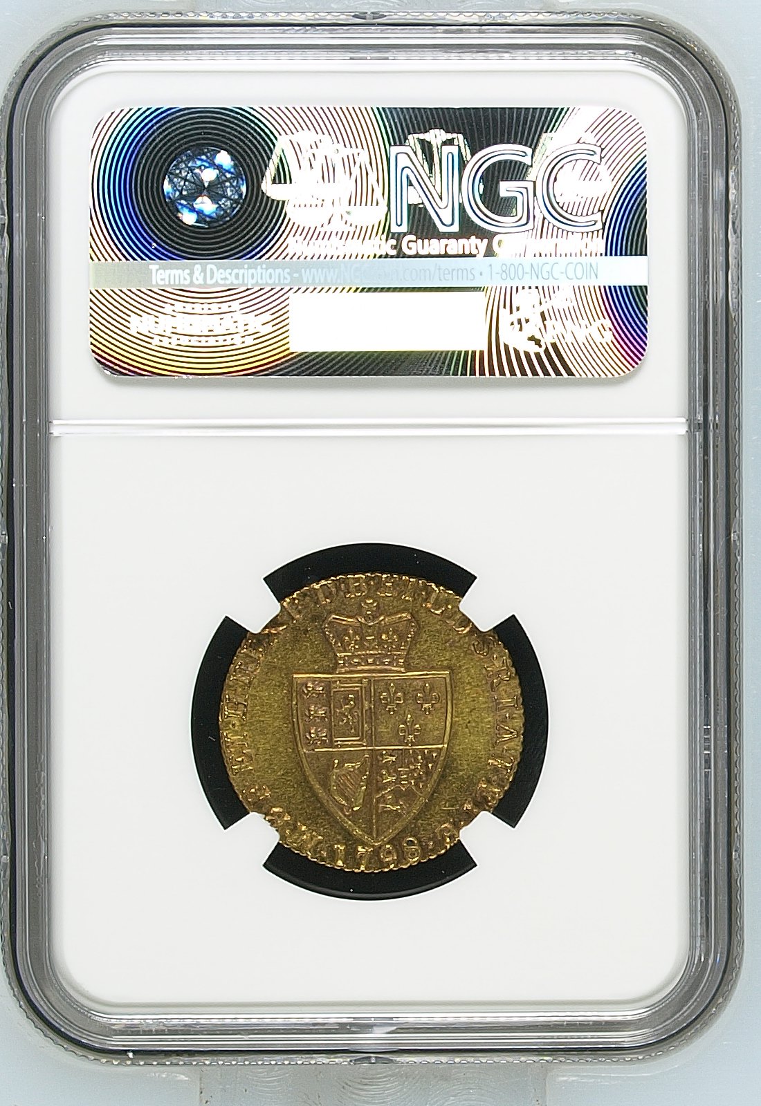 1798年 イギリス ジョージ3世 スペードギニー金貨 NGC MS63