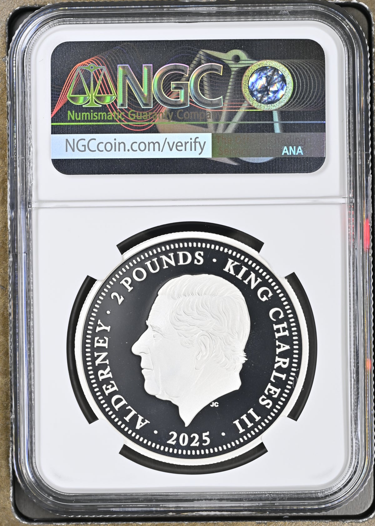 【最高鑑定・Top Pop】2025年 オルダニー ウナとライオン 2ポンド銀貨 1オンス NGC PF70 ULTRA CAMEO First Releases