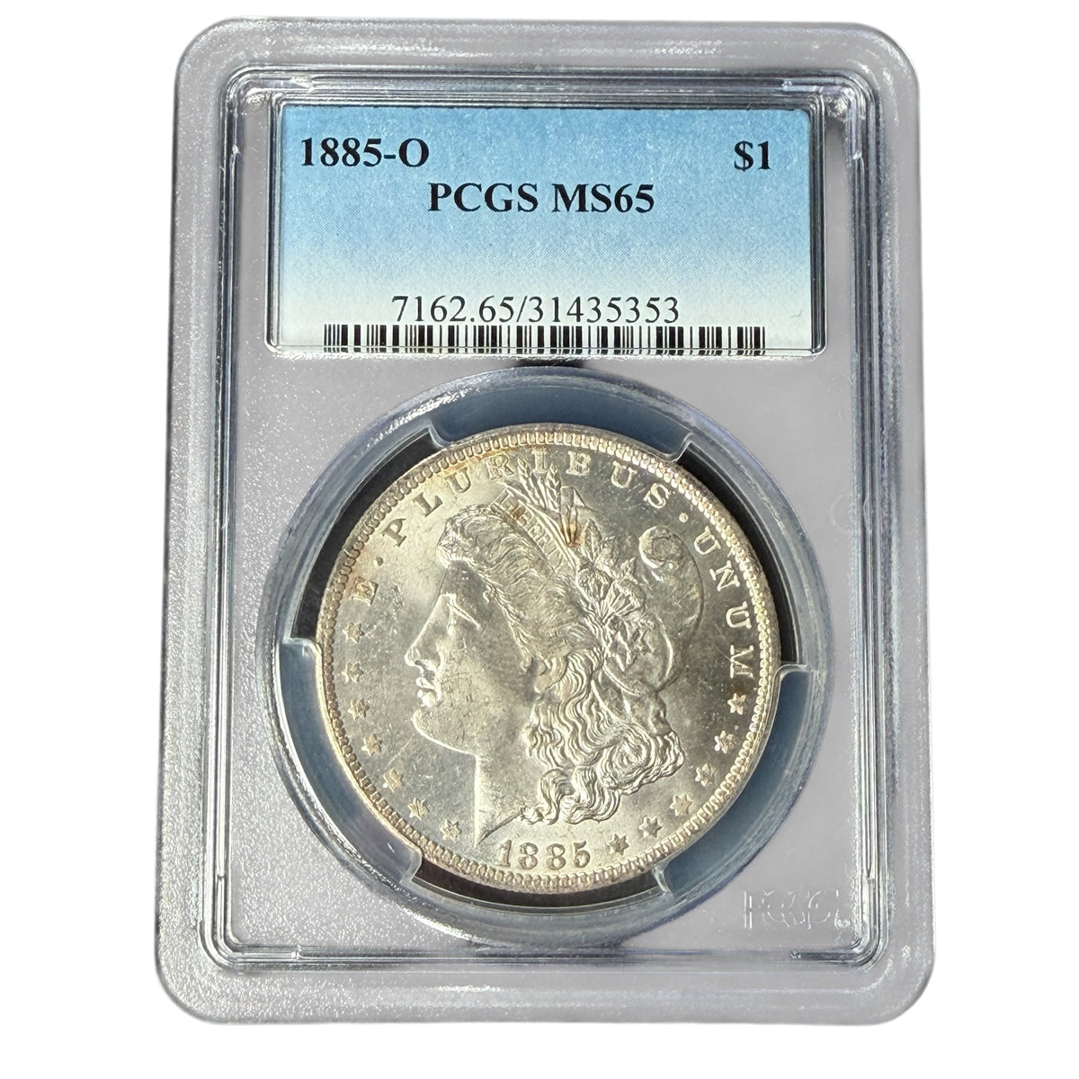 1885年O アメリカ モルガンダラー 1ドル銀貨 PCGS MS65